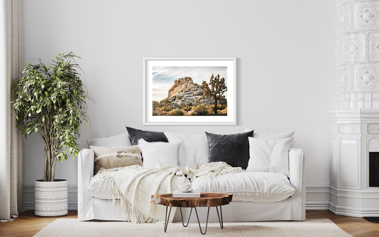 Original work "Joshua Tree Early Light", framed and print-only options