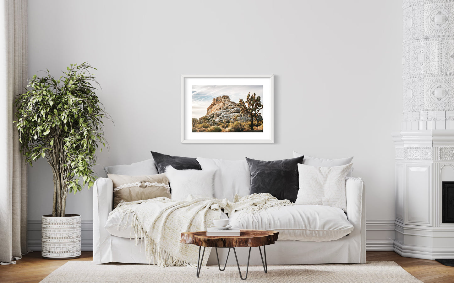 Original work "Joshua Tree Early Light", framed and print-only options