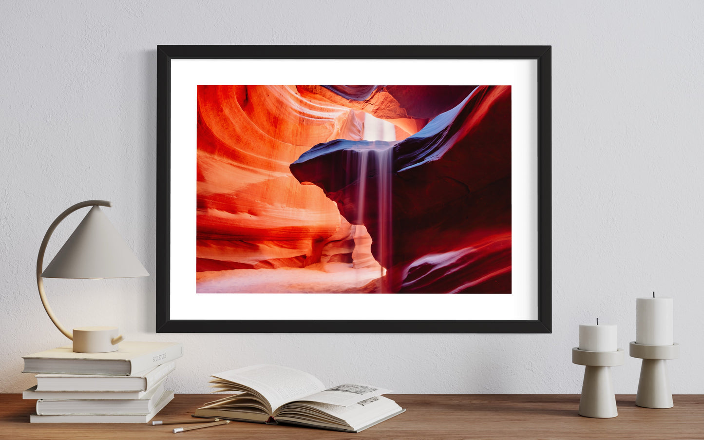 Original work "Antelope Canyon The Fall", framed and print-only options