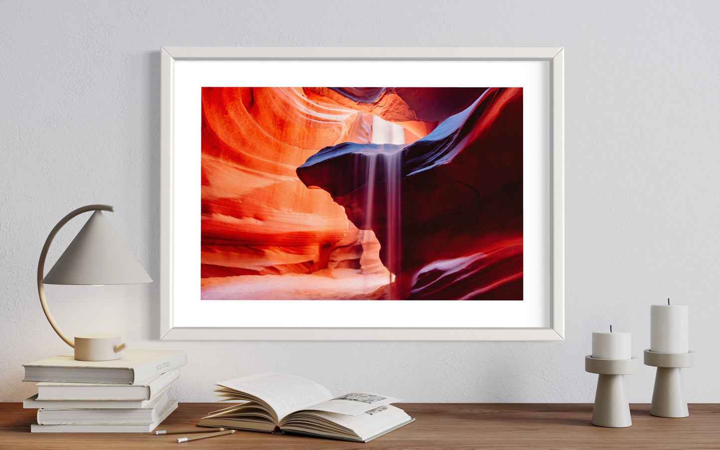 Original work "Antelope Canyon The Fall", framed and print-only options