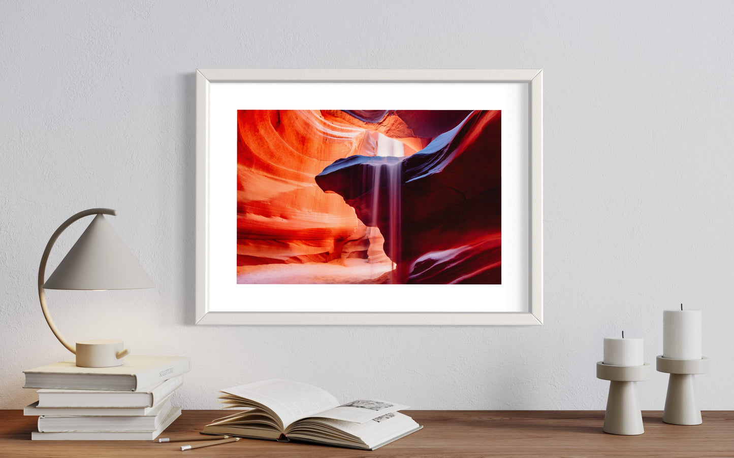 Original work "Antelope Canyon The Fall", framed and print-only options