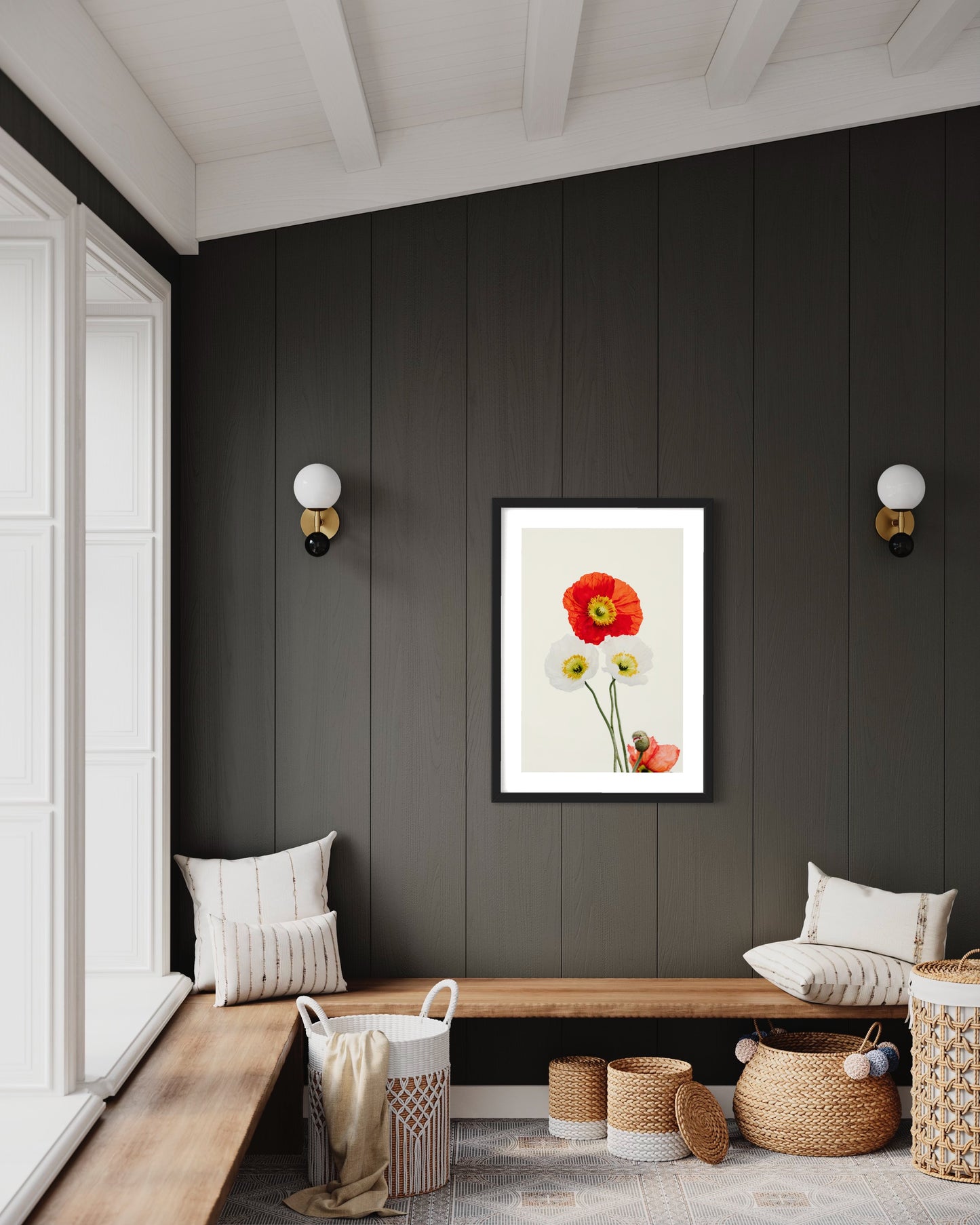 Original work "Tall Poppies", framed and print-only options