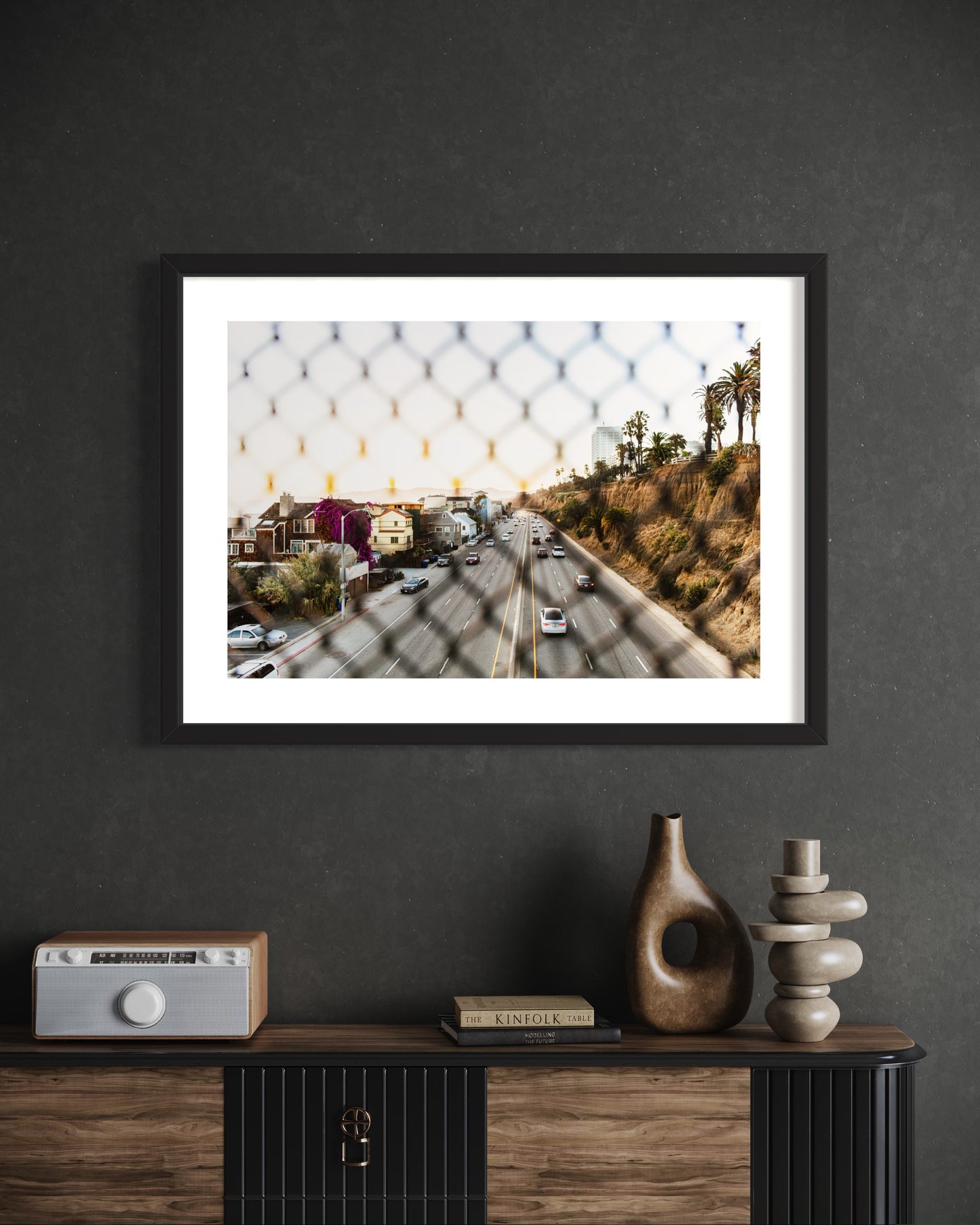 Original work "Pacific Coast Highway Santa Monica", framed and print-only options