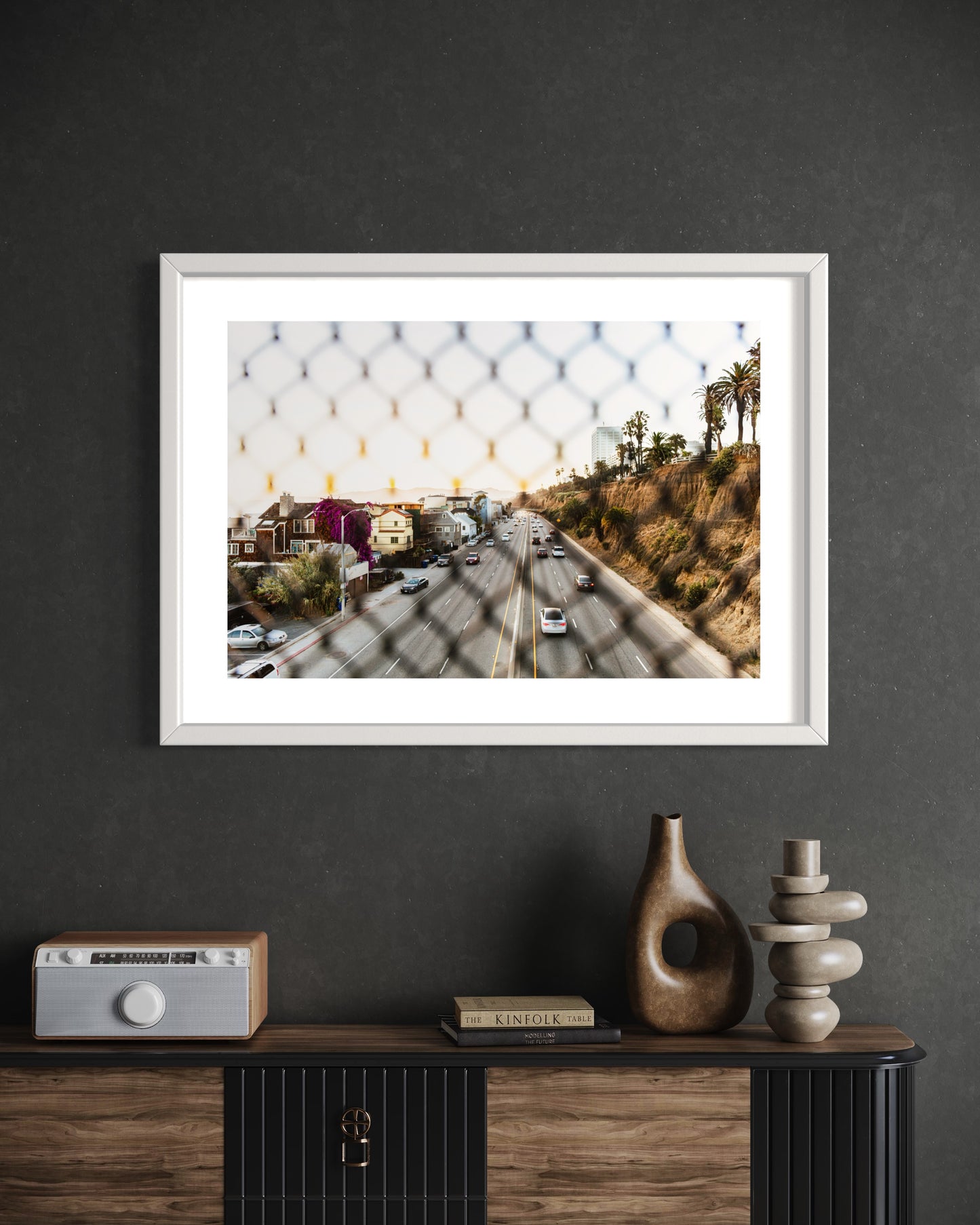 Original work "Pacific Coast Highway Santa Monica", framed and print-only options