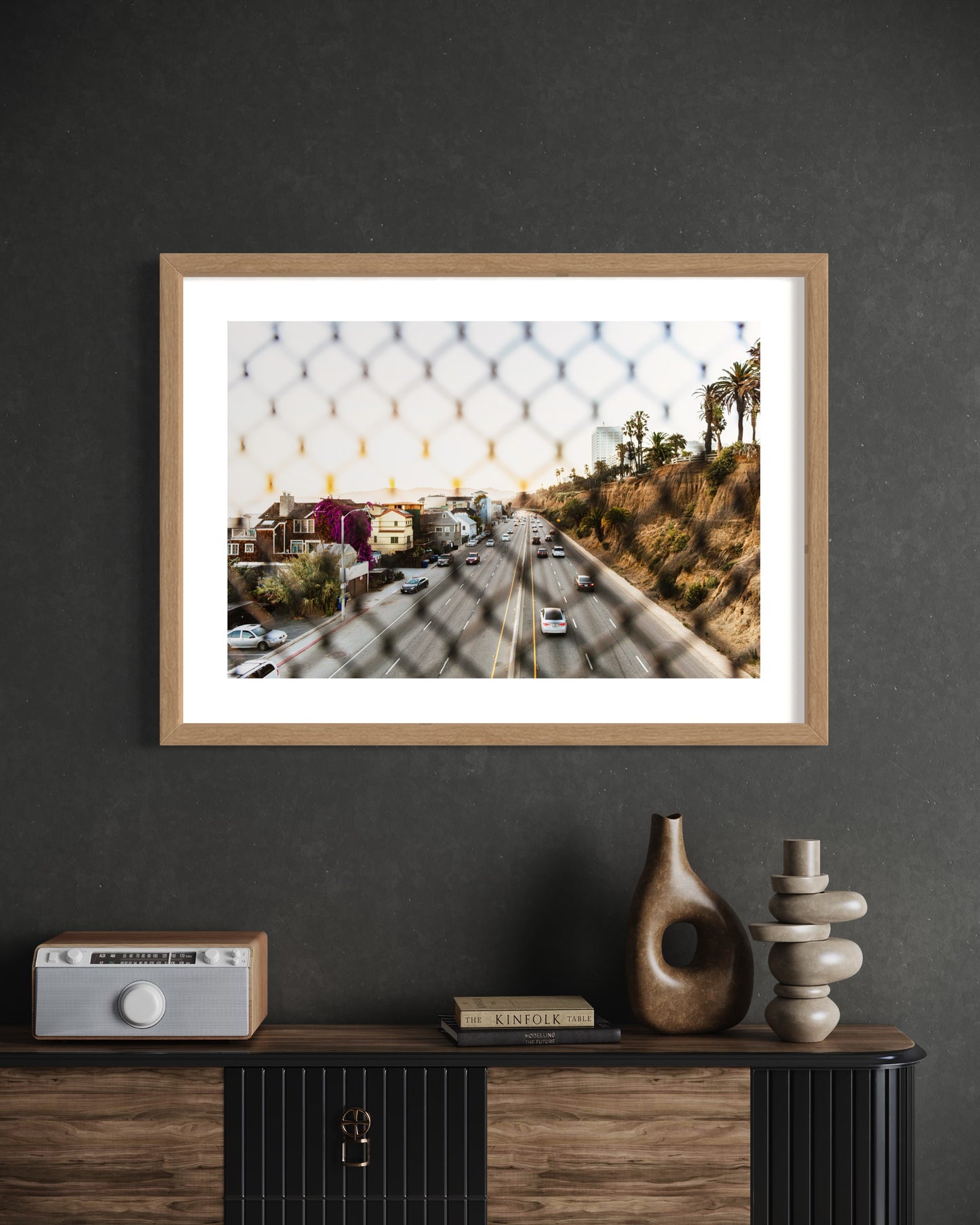 Original work "Pacific Coast Highway Santa Monica", framed and print-only options