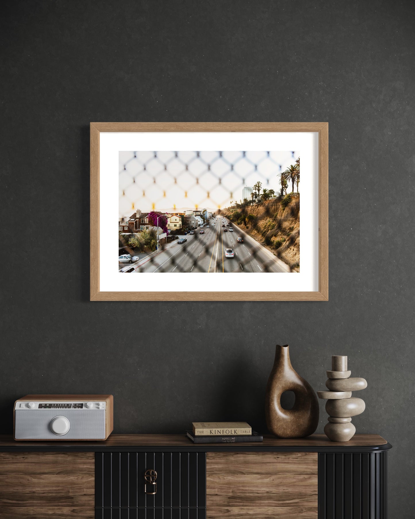 Original work "Pacific Coast Highway Santa Monica", framed and print-only options