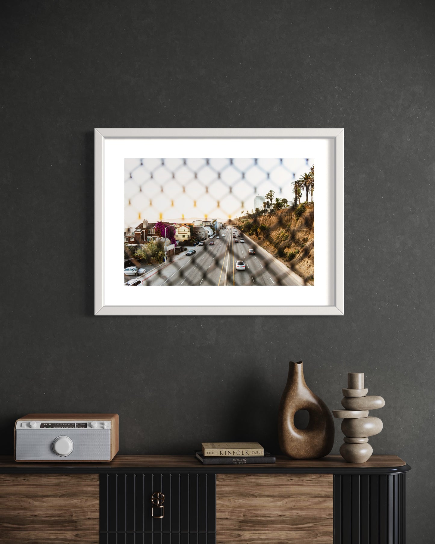 Original work "Pacific Coast Highway Santa Monica", framed and print-only options