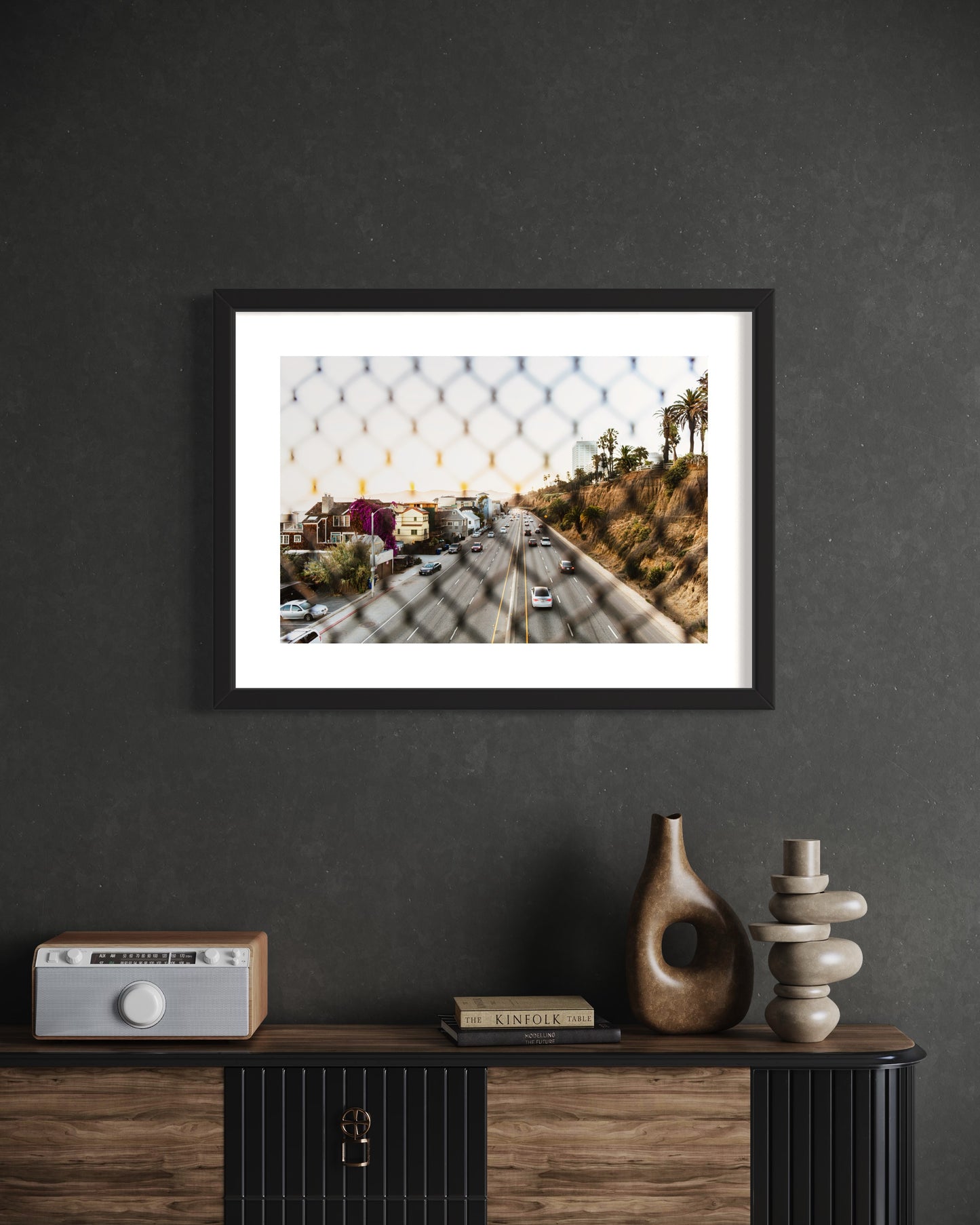 Original work "Pacific Coast Highway Santa Monica", framed and print-only options